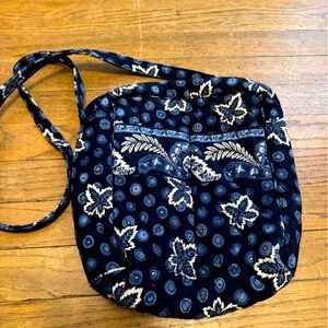 VERA BRADLEY BLUE COIN MAPLE LEAF CROSSBODY PURSE HANDBAG SHOULDER BAG TOTE